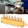 Oil Distributor Adjustable Brass Lube Piston Separator Divider Valve Lubrication