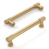 Amerdeco 10 Pack Champagne Bronze Cabinet Pulls 128mm(5Inch) Hole Center