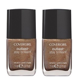 COVERGIRL 2 PACK COVERGIRL Outlast Stay Brilliant Nail Gloss, 231 Mink 0.37 oz