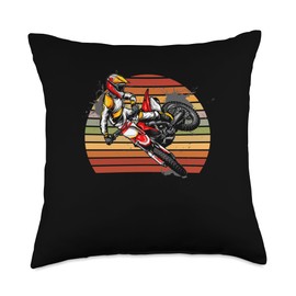 Freestyle Motocross Motorcycle Motorsport Bike Biking Throw Pillow