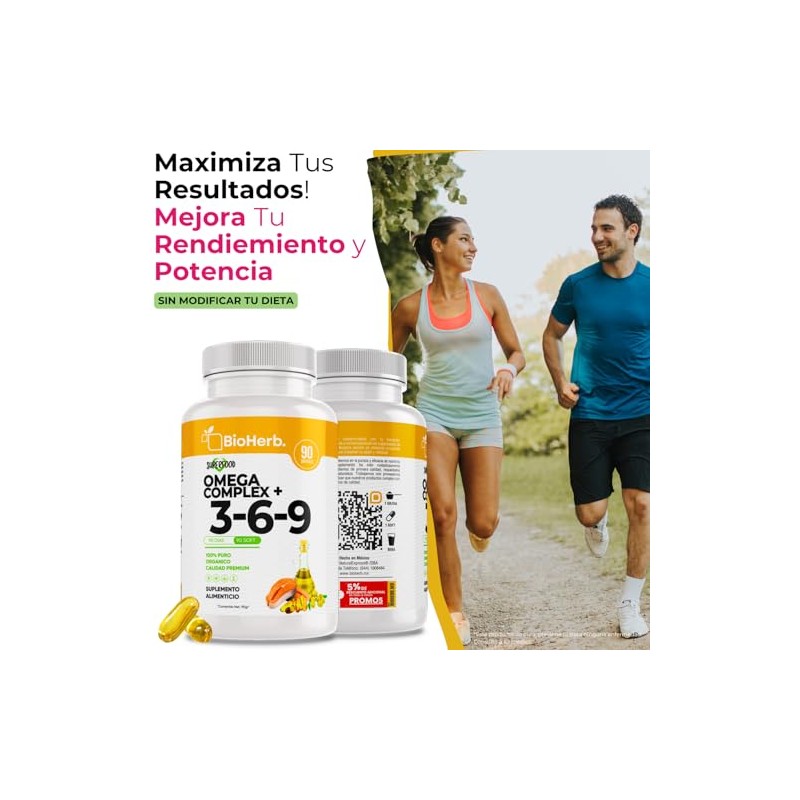 BioHerb Omega Complex 3, 6 y 9 con Alta Concentracion