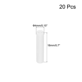 uxcell 20pcs 1mm Dia Ceramic Tube Insulated Electronic Wire Bundle Heat Insulation Protection Double Bore,4x18mm
