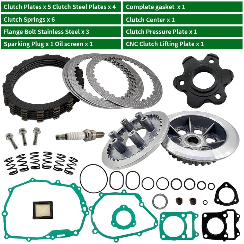 Clutch Kit Center Inner Hub Outer Pressure Plate & Complete
