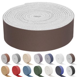 Keadic Faux Leather Strap, Leather Strap, 1 Inch Width, 78 Inch Long Tools, Leather Sheets, Strips for Stamping, Handbag, Wallet, DIY Leather Craft Projects (Brown)