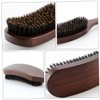 OHPHCALL Beard Brush Natural Boar Bristles and Smooth Handle for