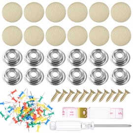 Adiwo Car Headliner Repair Kit,72 Pcs Car Roof Headliner Repair Button,Car Roof Lining Repair Snap Rivets,Car Interior Ceiling Repair Retainer with Pins, Screwdriver, Tape Measure, for Car Roof Fixed