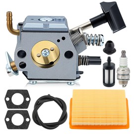 Bullwall BR420 BR380 BR340 Carburetor Tune Up Kit for BR400 BR420C BR320 SR320 SR340 SR380 SR400 SR420 Backpack Blower Models Replace 4203-120-0601 Carb Kit