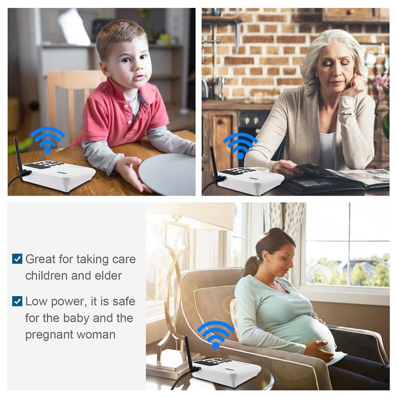 Wuloo Intercoms Wireless for Home 1 Mile Range 22 Channel