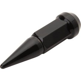 Tusk Spike Tapered Lug Nut Kit with Spike Lug Nut Key 12 mm x 1.50 Thread Pitch – 10 Pack Black Hardened Steel Lug Nuts and Key Included - Compatible with Polaris RZR Can-Am Maverick