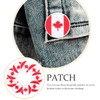 TEHAUX Canadian Flag Patch 12pcs - Round Shape 1.8 Inch