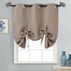 PONY DANCE Bathroom Curtains Window - Tie Up Shade Thermal