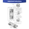 Invisible Door Hinges (2 pcs) -7 Inch Sliver Hidden Hinges