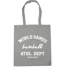 Hippowarehouse World Games Baseball Athl. Dept AW15 Hit and Run Tote Shopping Gym Beach Bag 42cm x38cm, 10 litres