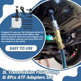3L Transmission Fluid Pump Transmission Oil Pump Extractor Manual Oil Pump Oil Filling Filler System Tool with 8Pcs Adapters Fluid Transfer Pump