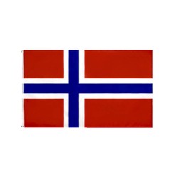 Stormflag Norway Flag 90 x 150 cm Flag 3 x 5 ft Polyester 90 g with Eyelets Stitched with Double Needle