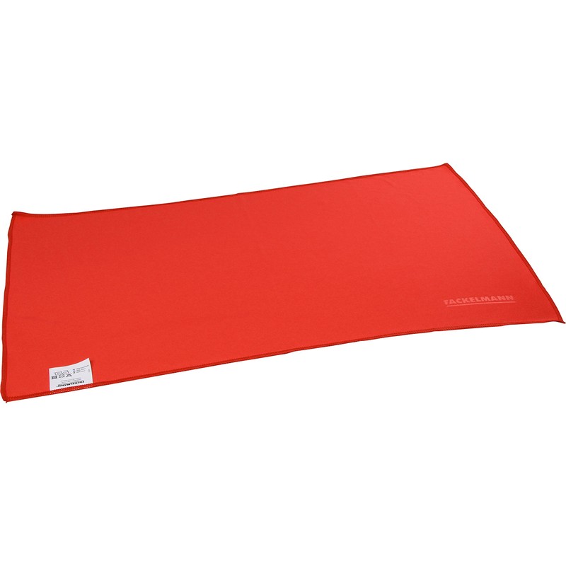 Fackelmann Weinglaspoliertuch, Poliertuch für Gläser, Geschirrtuch aus Polyester (Farbe: Rot),