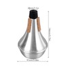 Trumpet Practice Mute Lightweight Aluminum Alloy Soft Cork Noise Reduction