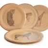 PARTY PARTY 16 Safari Party Plates Environmentally Friendly Kraft Paper