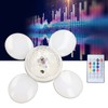 LED Bluetooth Light 48W 85‑265V E27 Ceiling Lamp RGBW Remote