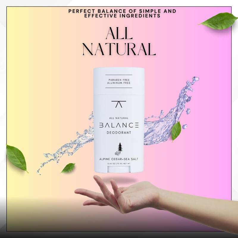 BALANCE All Natural Deodorant (Alpine Cedar & Sea Salt)