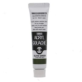 Turner Acrylic Gouache A Color Olive Green 11ml #46 Set of 3
