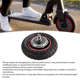 Diydeg 10 Inch Electric Scooter Hub Motor, 48V 800W Rear Wheel, Compatible with M4 M4pro Scooter, Metal, Black