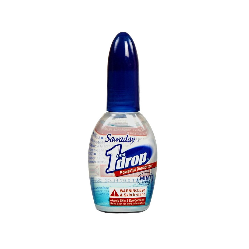 1 Drop Powerful Toilet Deodorizer, Mint Scent, Blocks Odors Until