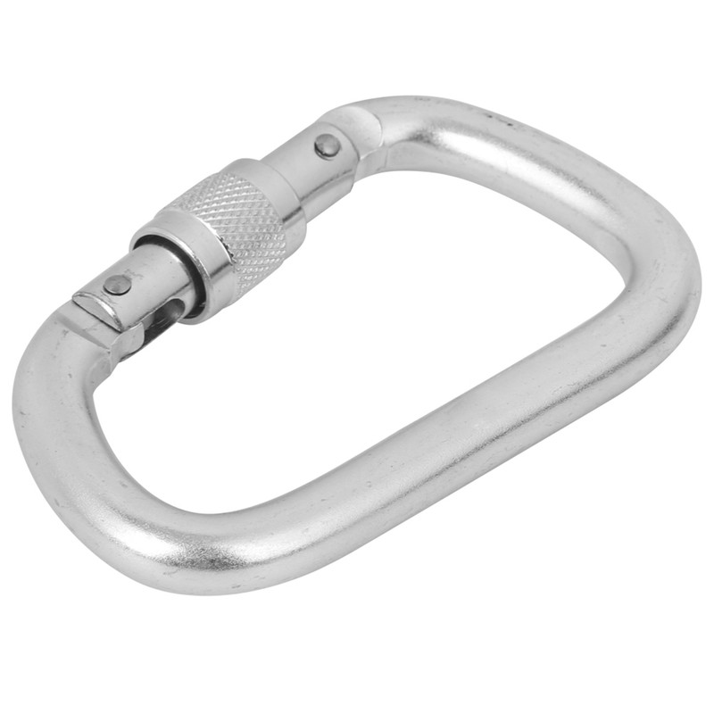 High Load Bearing Master Lock Outdoor Screwgate D shaped Carabiner