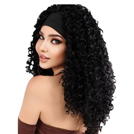 Human Hair Wig Deep Wave | Human Long Curly Lace Wigs with Breathable Mesh Cap | Realistic Adjustable Fashion Headwear, Hair Extensions for Natural Look