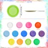 FAELNK Pack of 130 DIY Colourful Paper Plates Colourful Party