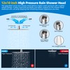 Hibbent All Metal cUPC Certified Shower Head, 12'' High Pressure