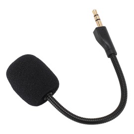 Xiuganpo Replacement Microphone for Wireless Headsets, Plug Play Gaming Microphone with Foam Cover, Clear Sound for Gaming Headphones