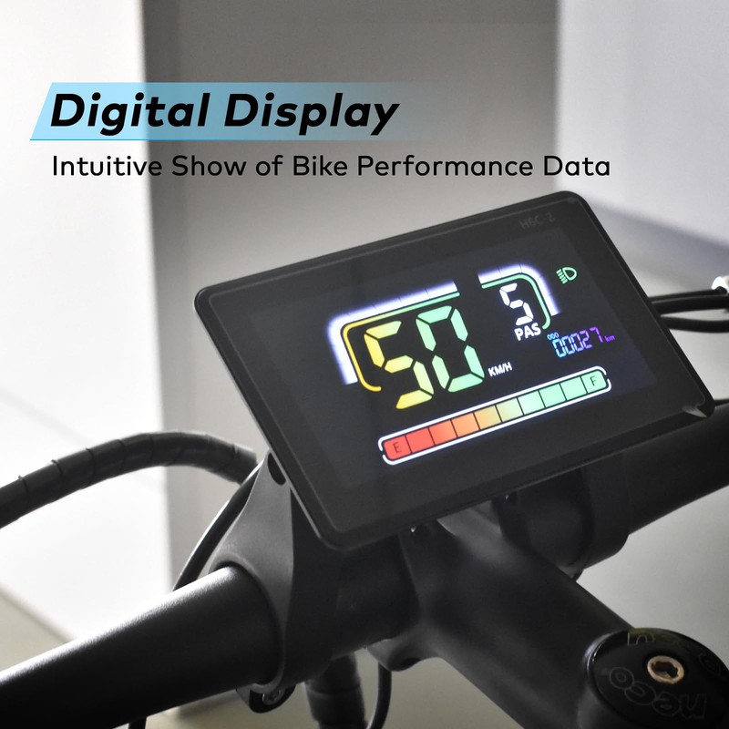 Mcezdy Ebike LCD Display, UART No. 2 Protocol, Colorful Cycling