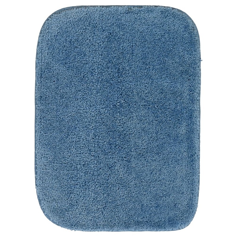 Garland Rug Traditional Nylon Washable Basin Blue 4 Piece Set