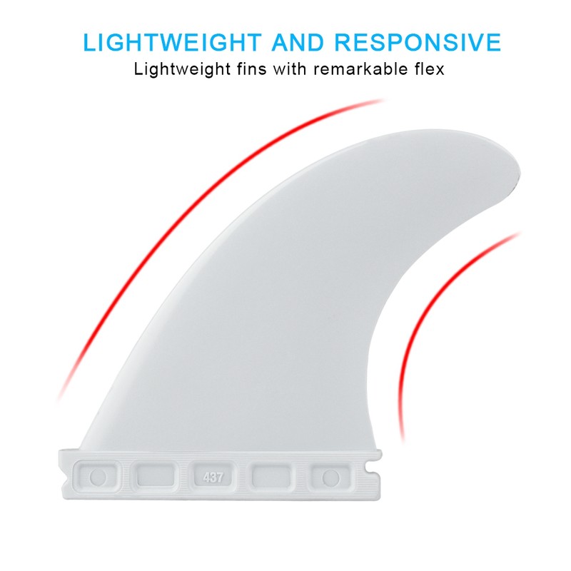 Tri Fin Thruster Set Nylon Plastic Surfboard Fins FCS Fins