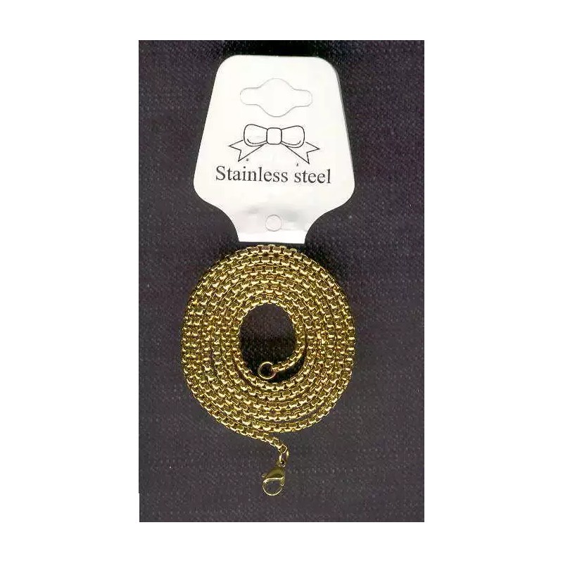 @ One Gold Stainless Steel Chains 24 inch long 2mm