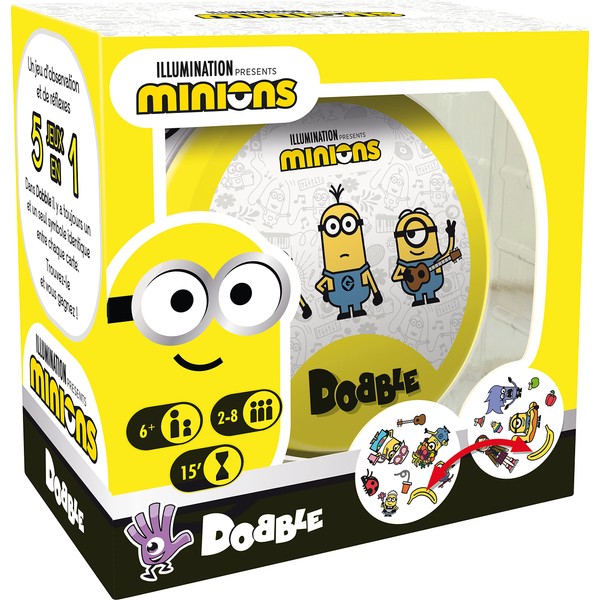 Zygomatic | Dobble: Minions | Board Game | Ages 6+ | 2 to 8 Players | 15 Minutes
