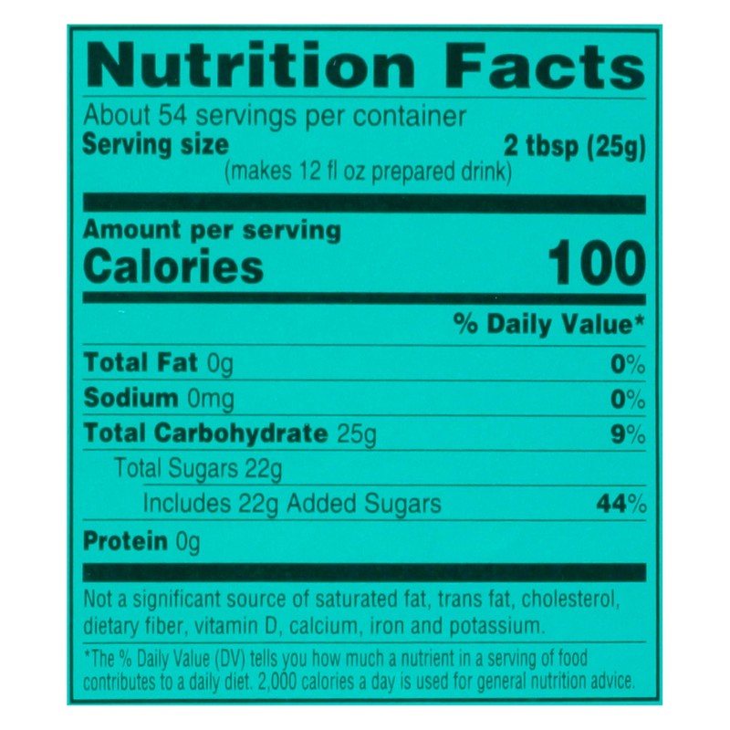 Unbranded Decaffeinated Iced Tea Mix, Lemon Flavor, 47.2 oz, 1