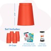 Gamie Stacking Cups Game for Kids, Set Includes 24 Cups,