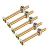 uxcell M6x60mm Furniture Bolt Nut Set Hex Socket Screw with