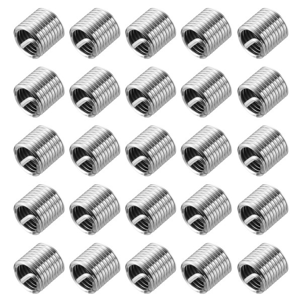 uxcell 30pcs Wire Thread Inserts 1/2-13 UNC 1.5D(3/4") 304 Stainless