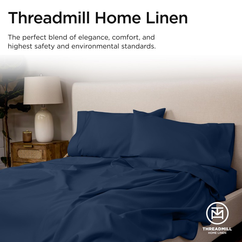Threadmill Egyptian Cotton Sheets for King Size Bed | 100%