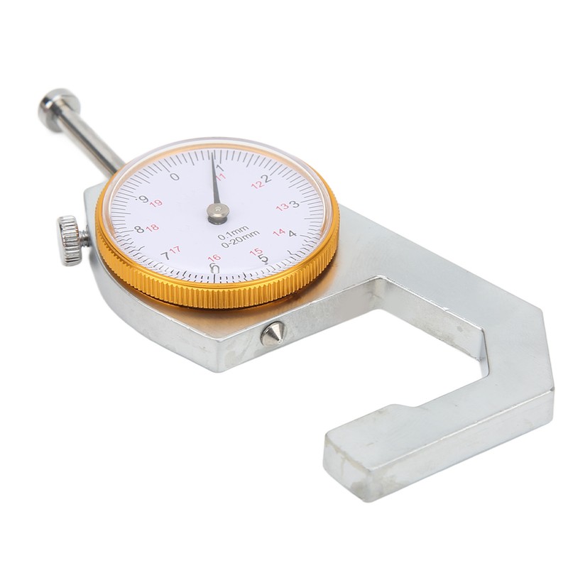 Thickness Gauge Micrometer Meter Cone Head 0‑20mm 0.1mm Resolution Measuring
