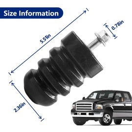 Lotcesfun Rear Axle Leaf Spring Rubber Bumpers Stop Compatible with Ford Excursion 2000-2005 4x4/4WD,for F250 2005-2016, for F350 2005-2019 Rear Bump Stops OEM # 1C3Z4730AA 1C3Z-4730-AA （2pcs）