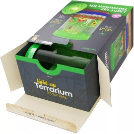 Dan&Darci Light-up Terrarium Kit for Kids with LED Light on Lid - Great Science Gift