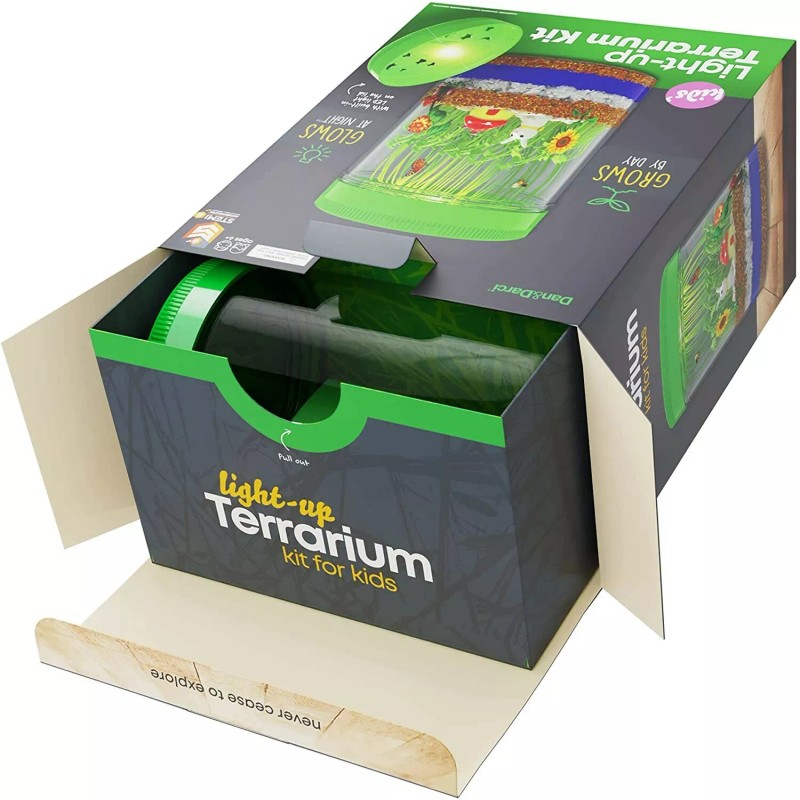 Dan&Darci Light-up Terrarium Kit for Kids with LED Light on