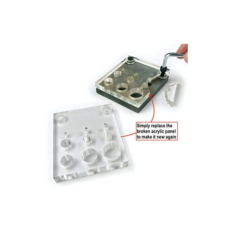 Acrylic Guide Punch and Die Panel Replacement (Part Only) for