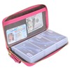Easyoulife Credit Card Holder Wallet Womens Zipper Leather Case Purse