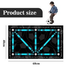 Soccer Training Mat, Soccer Skills Training Mat, Non-Slip Sports Shock Absorption Mat 2024 New Ball Control Football Training Accessories