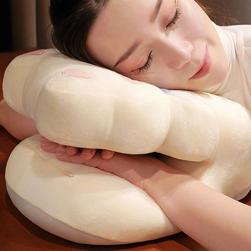 Ice Silk V Shaped Nap Pillow Napping Artifact Cute Animal